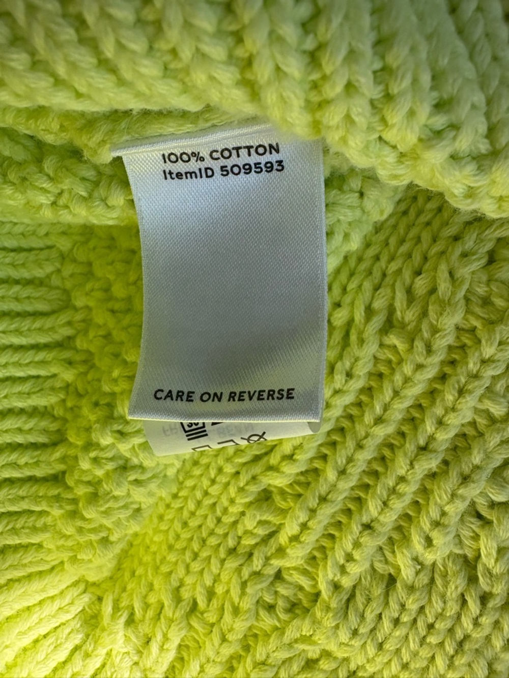 L.L. Bean Cable Knit Large Signature Cotton Funnel Neck Sweater - Picture 6 of 6